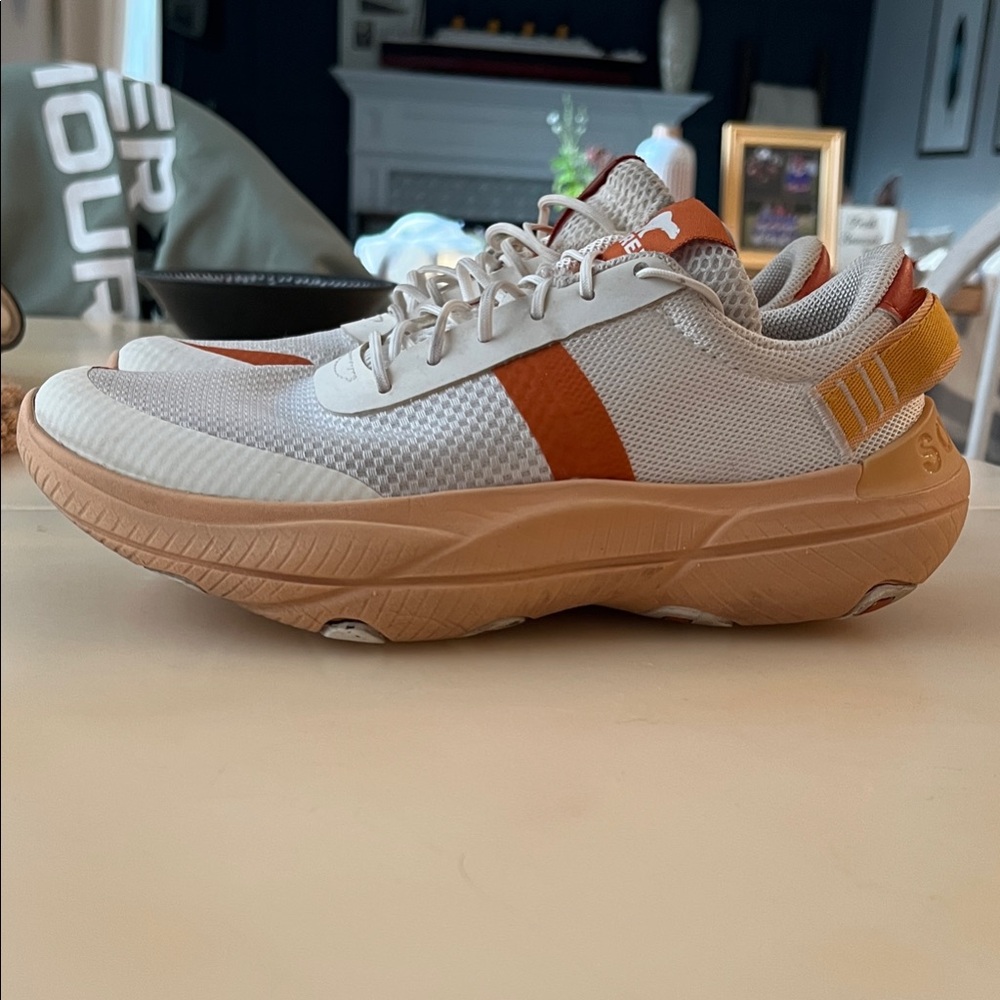 Sorel White and Orange Women's Athletic Shoes - Picture 11 of 15